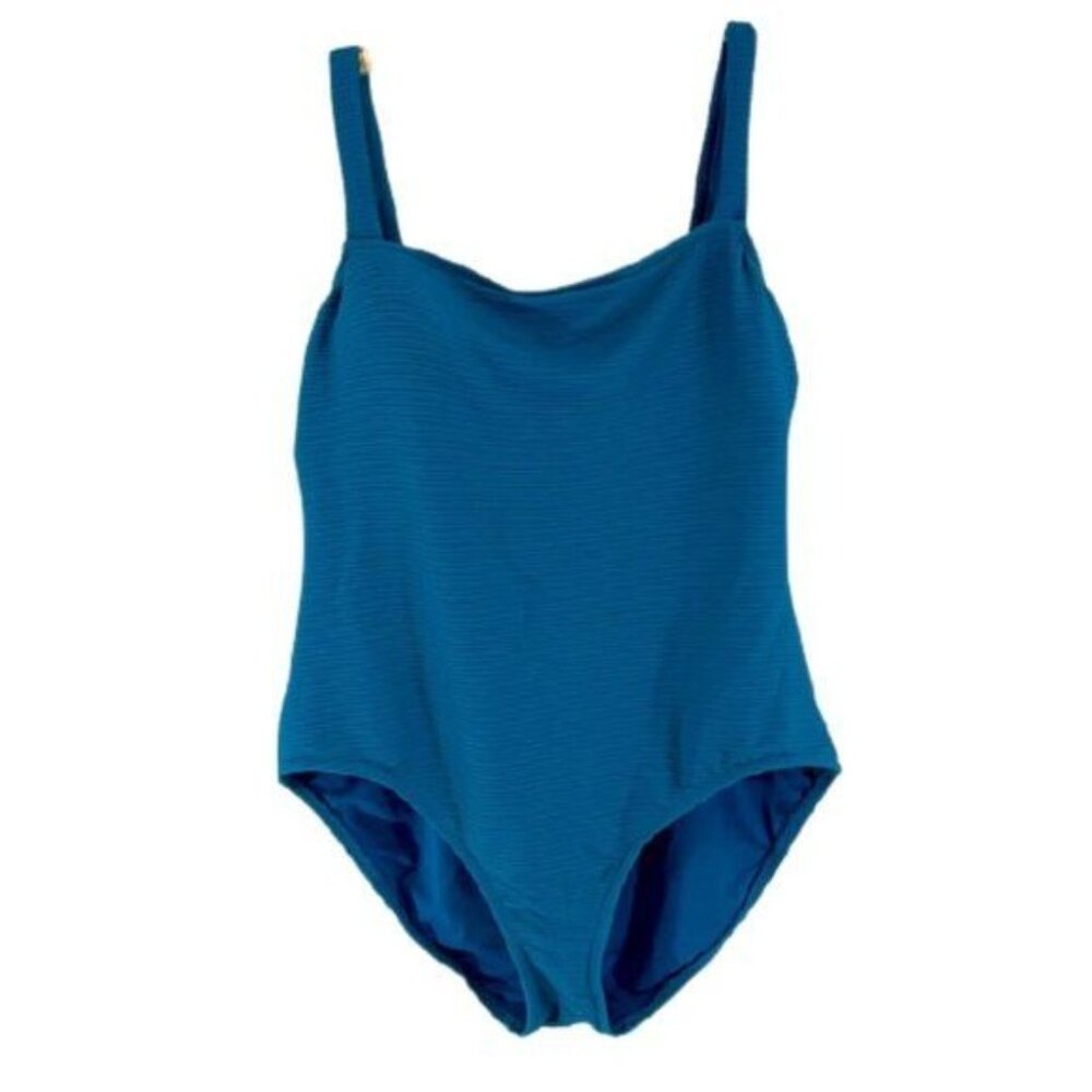 KONA SOL 1-Piece Blue Swimsuit High Coverage NWT